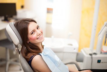 woman at her dental appointment
